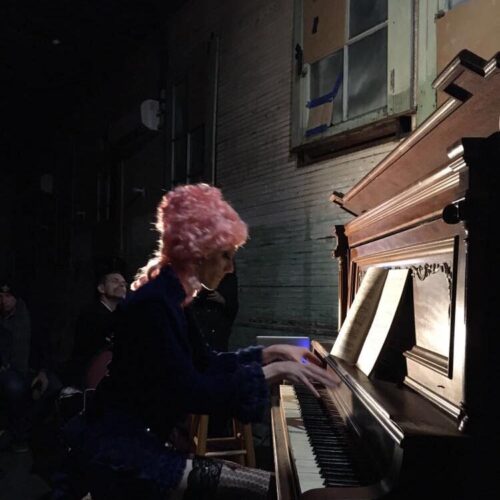 Benjamin Zervigon playing the piano 