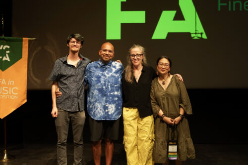 Benjamin Zervigón with his peers and VCFA staff at the VCFA summer 2024 residency