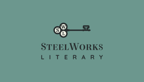 Logo for agent Lori Steel's literary agency, SteelWorks 