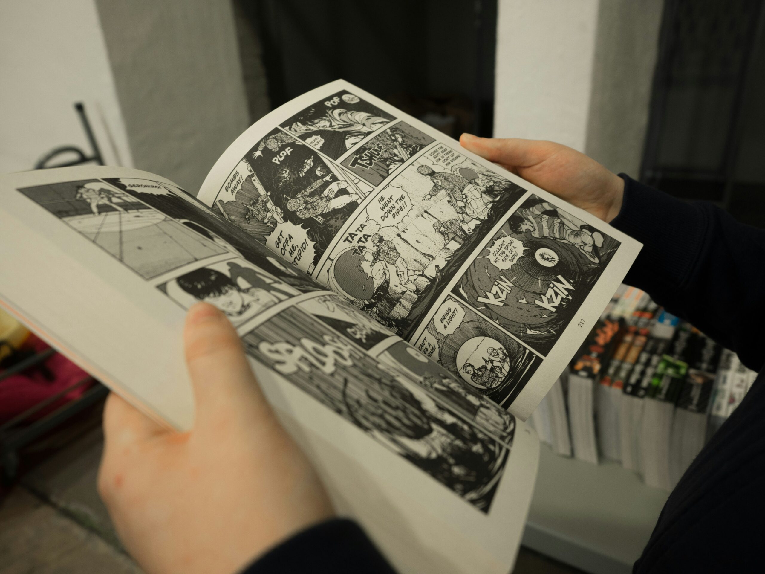 VCFA student studies comics in order to understand how to write a graphic novel.
