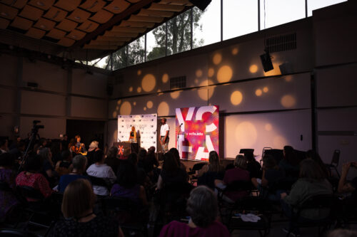 Image of VCFA's Hunger Mountain live artistic performance during the 2025 summer VCFA residency